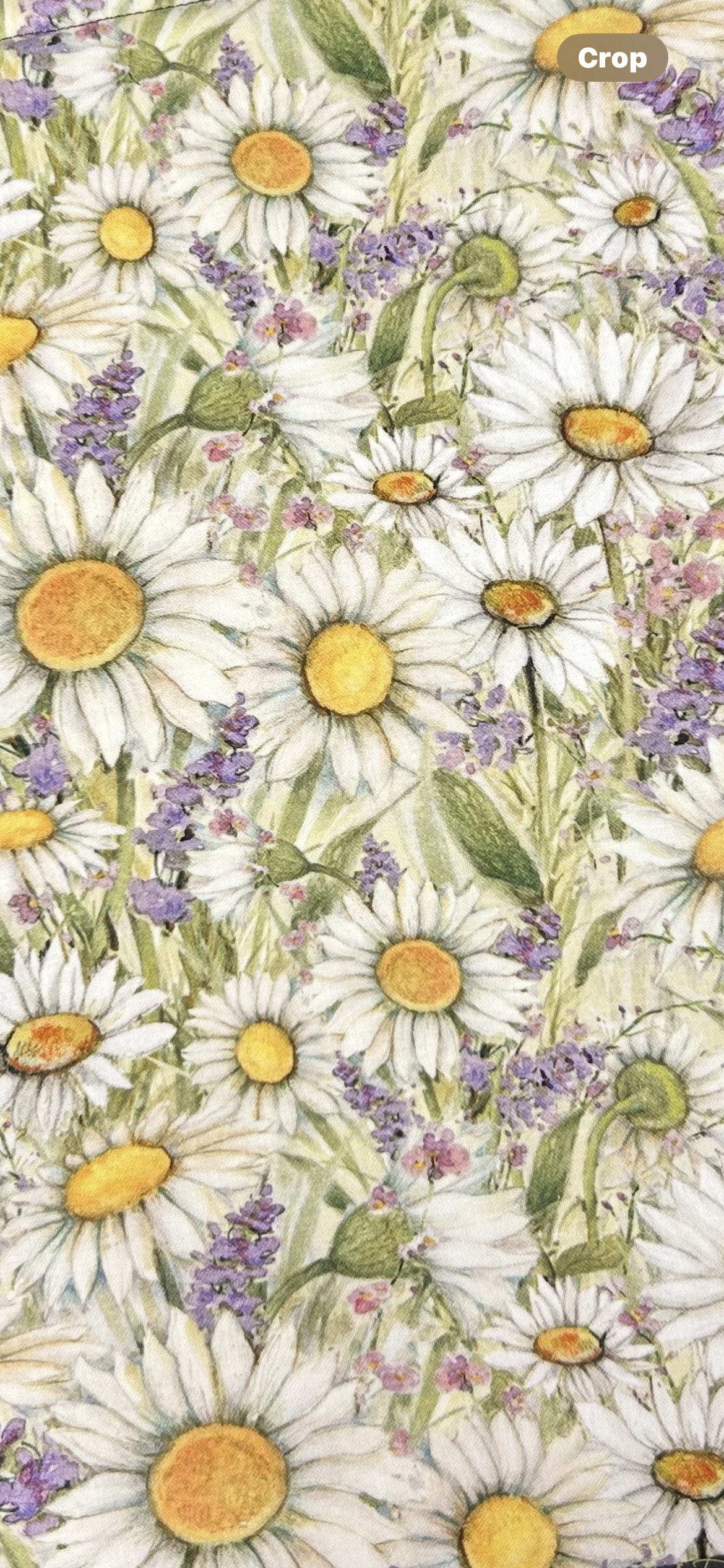 Daisy and Lavender Print Book Sleeve Padded Book Cover Floral Fabric Book Pouch Protector For Readers