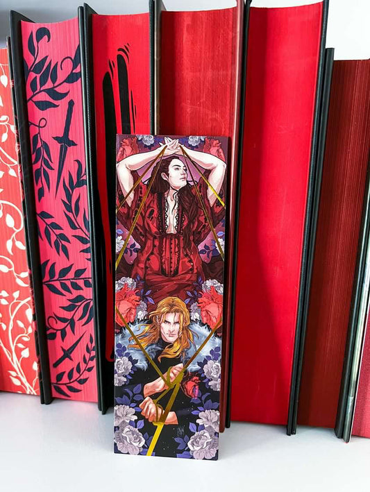 Nina and Matthias Shadow and Bone Foil Bookmark