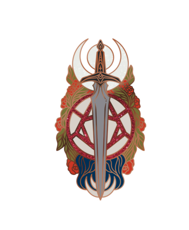 Starsword Crescent City Hard Enamel Pin Rhun Danaan Bryce Quinlan Sarah J Maas SJM Bookish Pin Reader Gifts Gift for Reader Book Merch