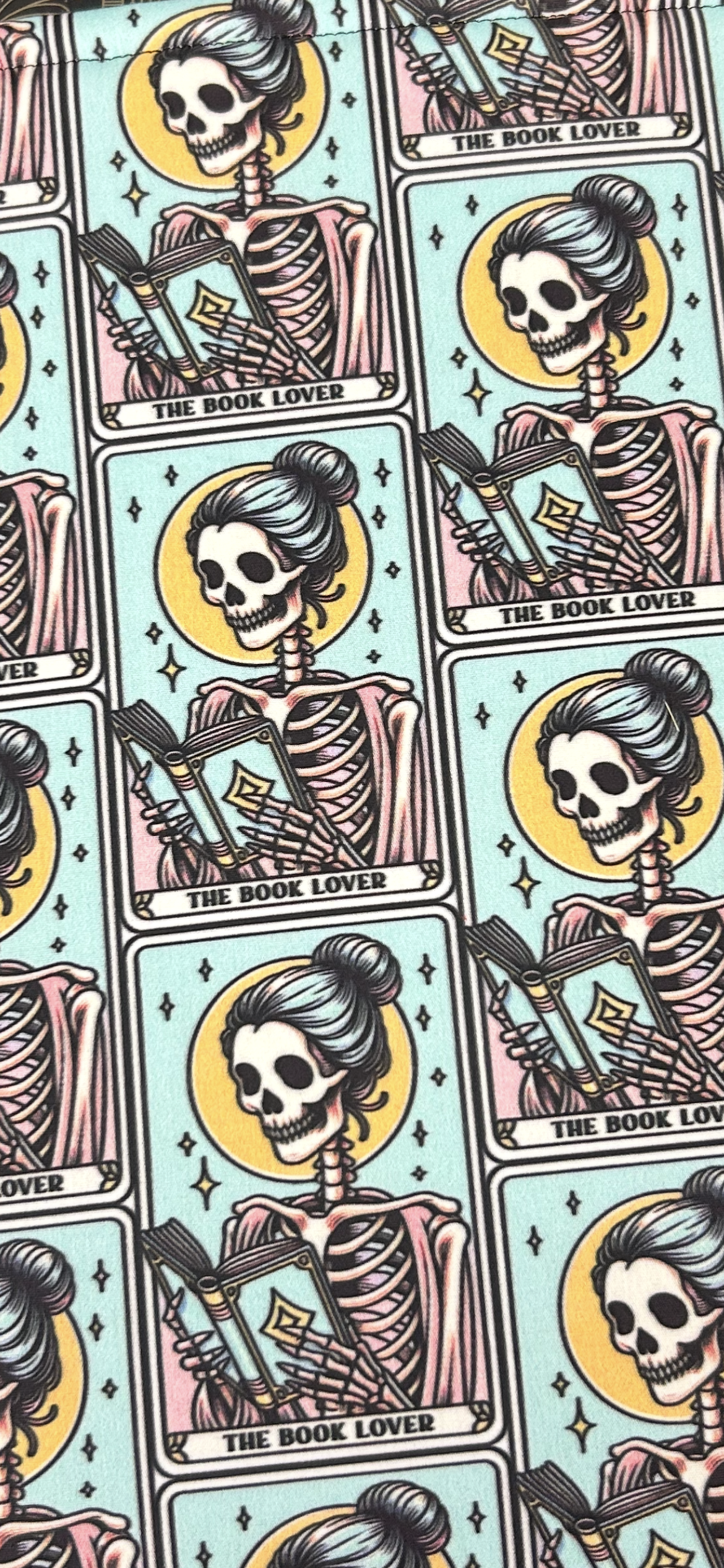 The Book Lover Tarot Book Sleeve Tarot-Style Book Protector Padded Fabric Sleeve for Readers Book Lovers Gift