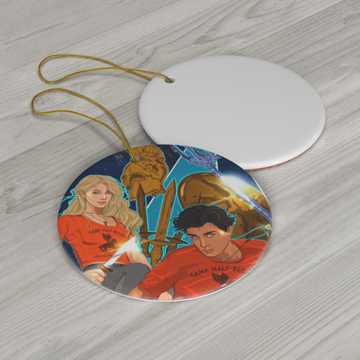 PJO Ceramic Ornament Gift for Book Lovers Gift For Her Reader Bookish Merch Bookish Characters Book Couples Tree Keepsake
