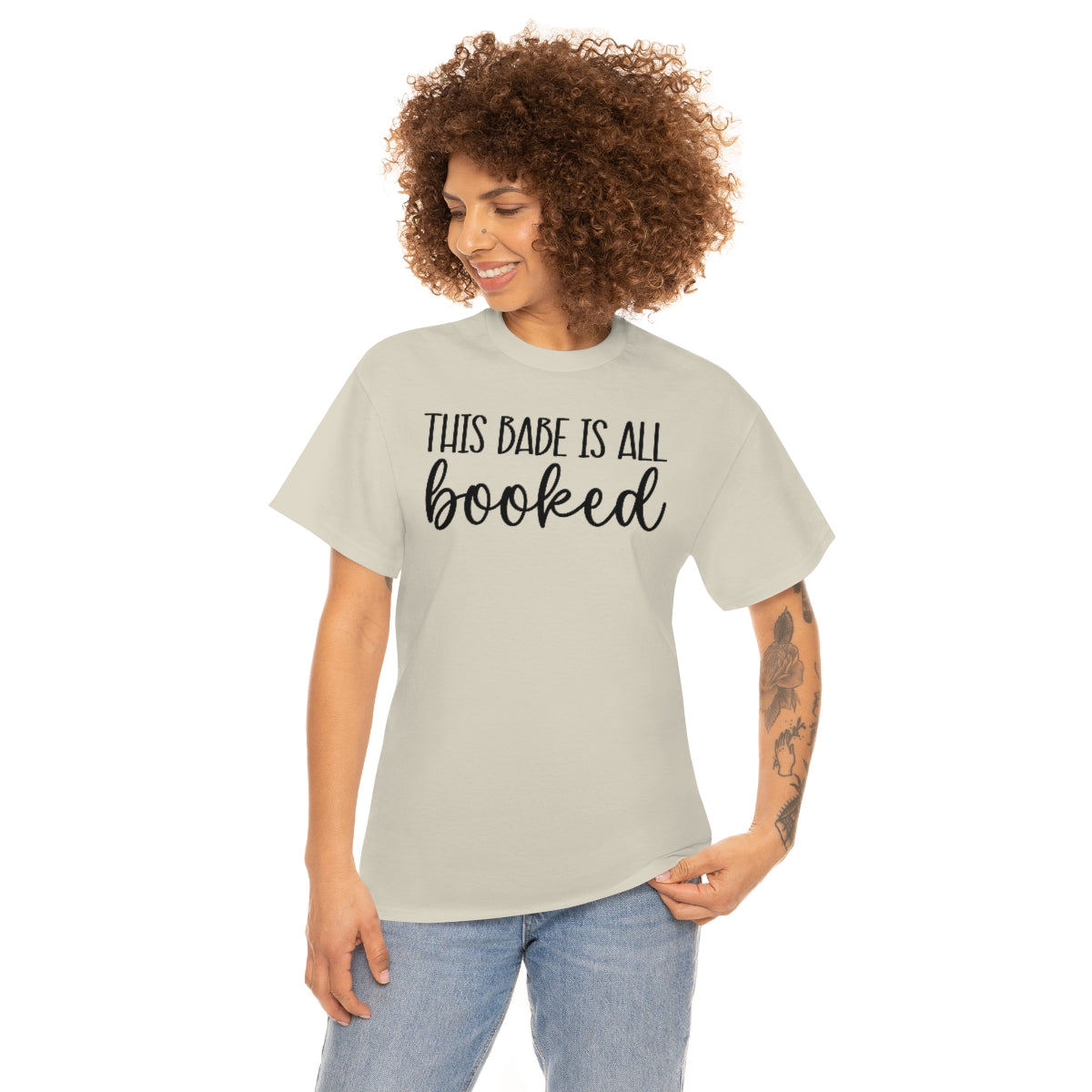 This Babe is all Booked Unisex Heavy Cotton Tee Bookish T Shirt Reader T Shirt Bookish Clothing Trendy T Shirt Readers Apparel