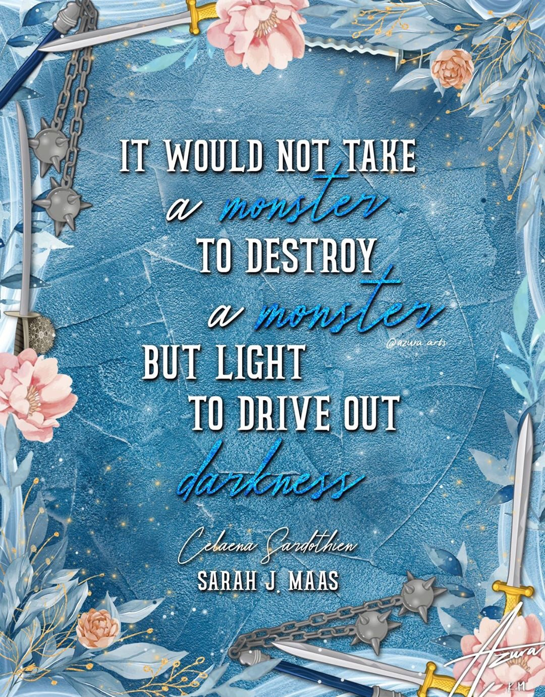 Celaena Sardothien Quote Booksleeve Throne of Glass Sarah J Maas Bookish Merch