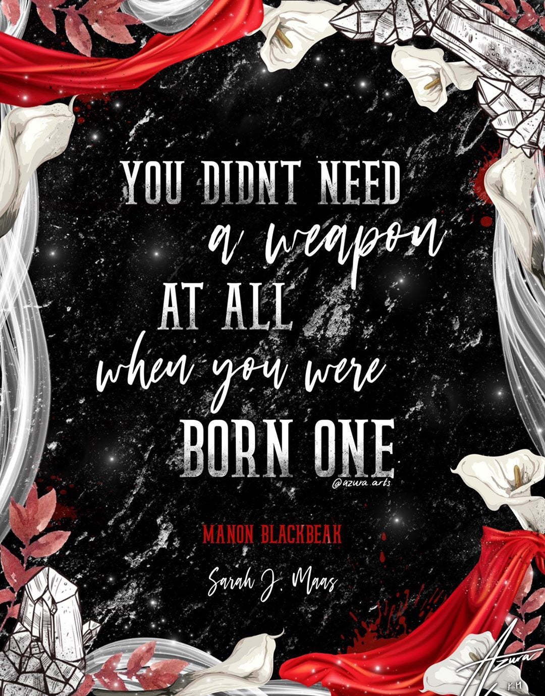 5x7 Throne of Glass Art Prints Sarah J Maas Bookish Merch