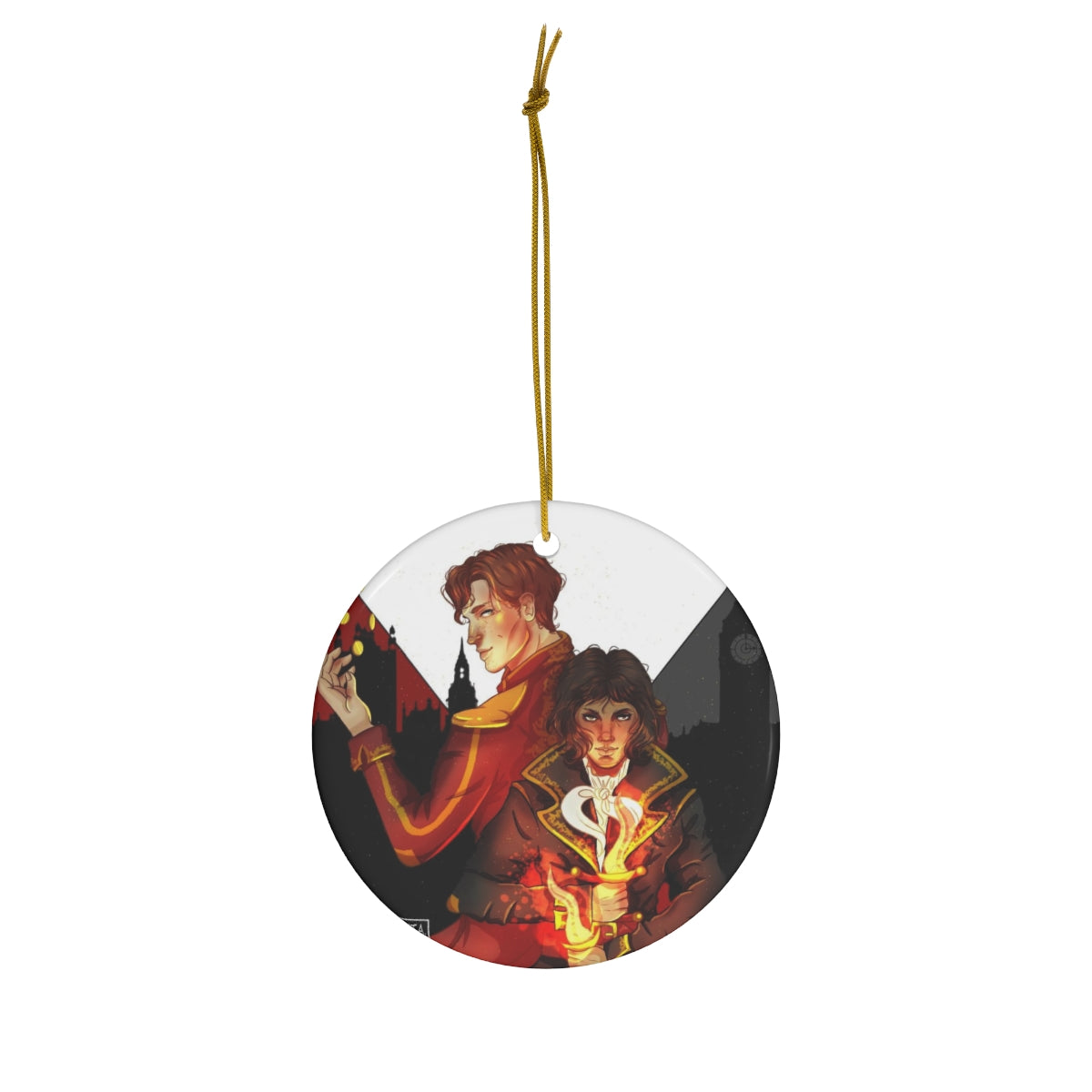 ADSOM Ceramic Ornament Gift for Book Lovers Gift For Her Reader Book Characters V E Schwab Bookish Merch Tree Ornament Gift Tag
