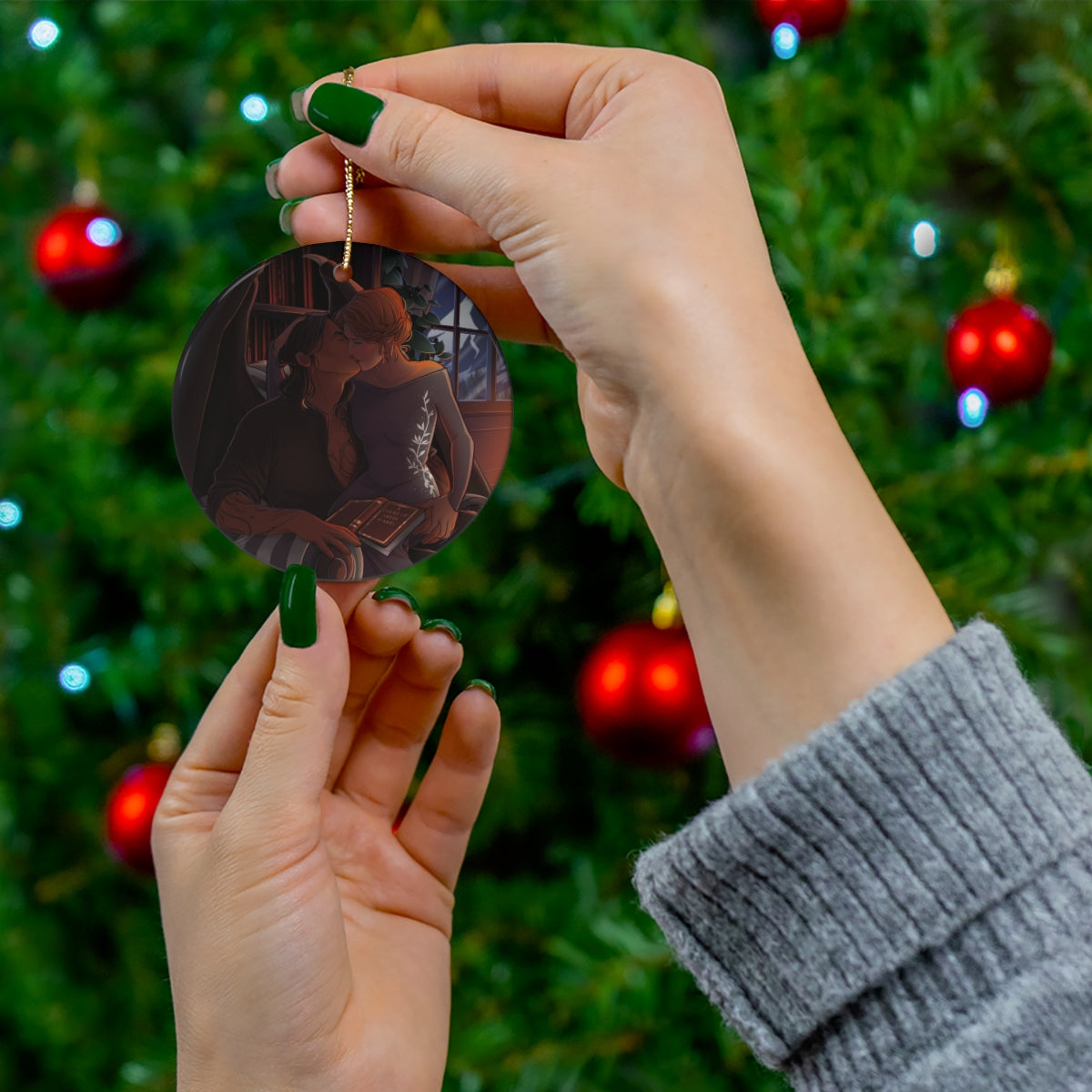 Nessian Tree Ornament Bookish Merch Nesta and Cassian Sarah J Maas Bookish Merch Gift for Her Reader SJM Gift Ideas Best Friend Gift