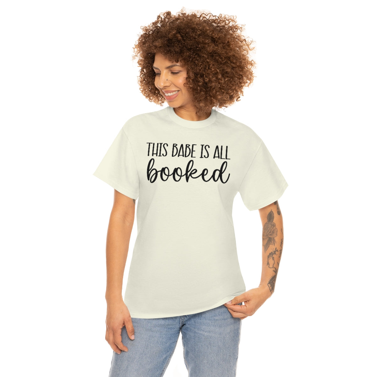 This Babe is all Booked Unisex Heavy Cotton Tee Bookish T Shirt Reader T Shirt Bookish Clothing Trendy T Shirt Readers Apparel