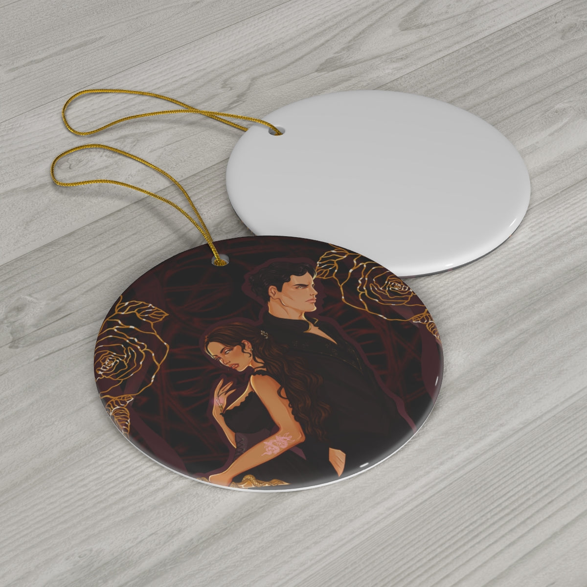 KOTW Ceramic Ornament Gift for Book Lovers Gift For Her Reader Bookish Merch Book Couples Bookish Characters Reader Gift