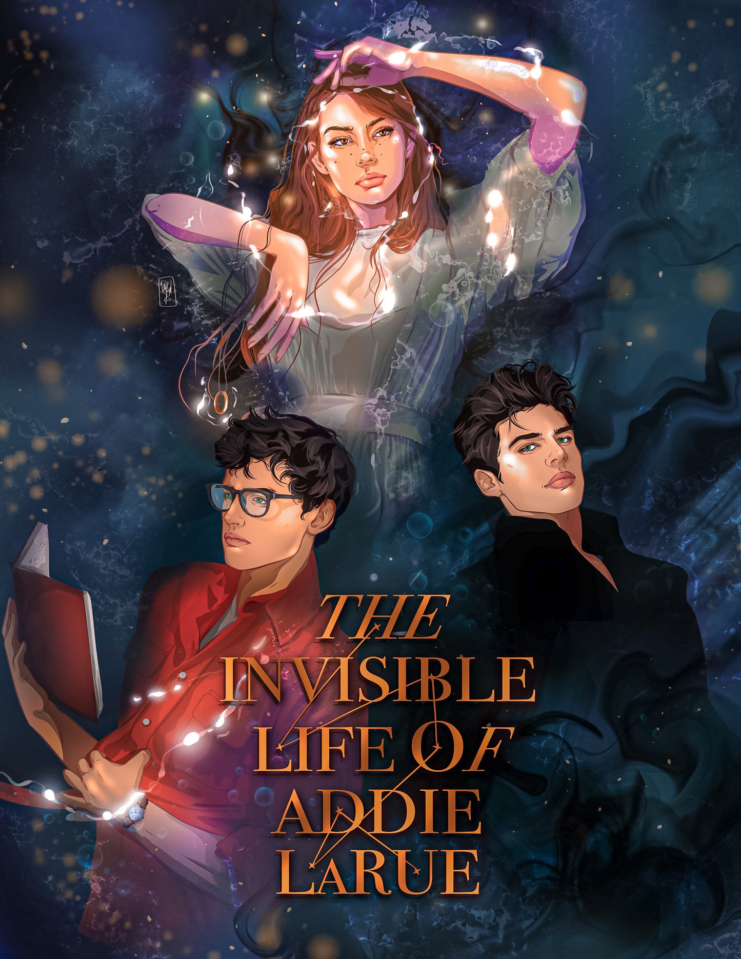 Art Print Addie LaRue 5x7 Inches Book Characters Reader Gifts V E Schwab Bookish Merch Gifts For Her Gift for Them Bookish Gift For Him