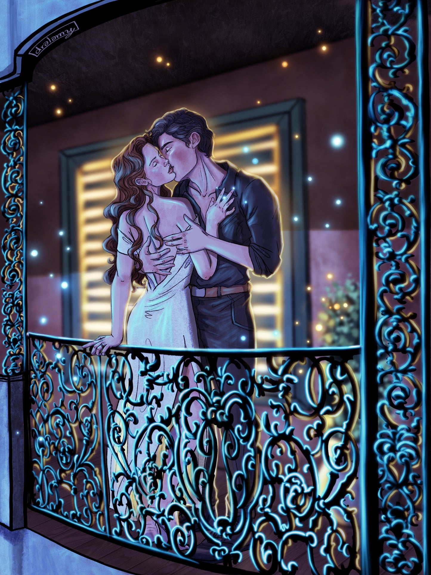 Addie and Luc Love on the Balcony Booksleeve