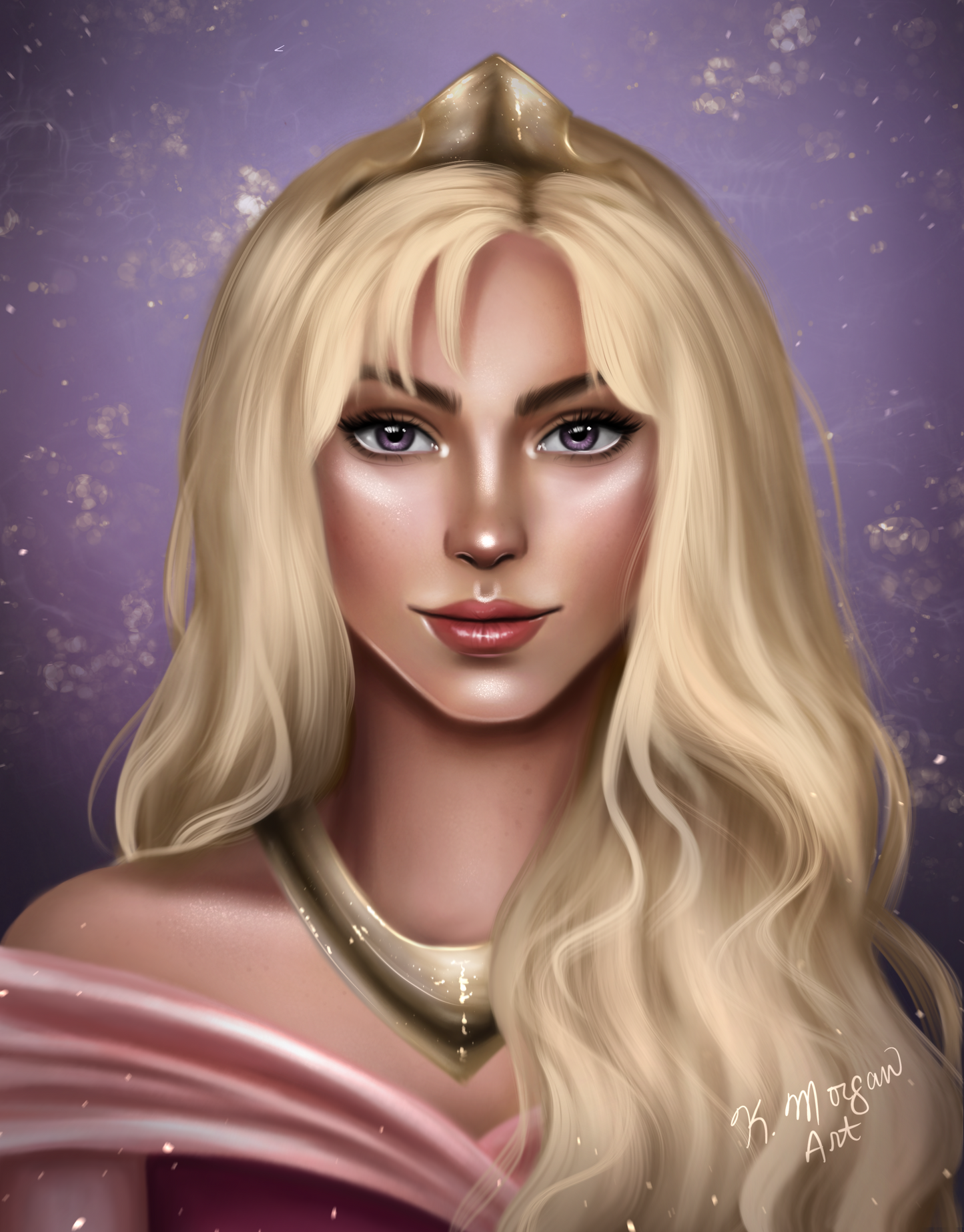 5x7 Aurora Art Print Nursery Wall Decor Gift For Her Princess Character Art Fan Art Gift Ideas Gift For Them