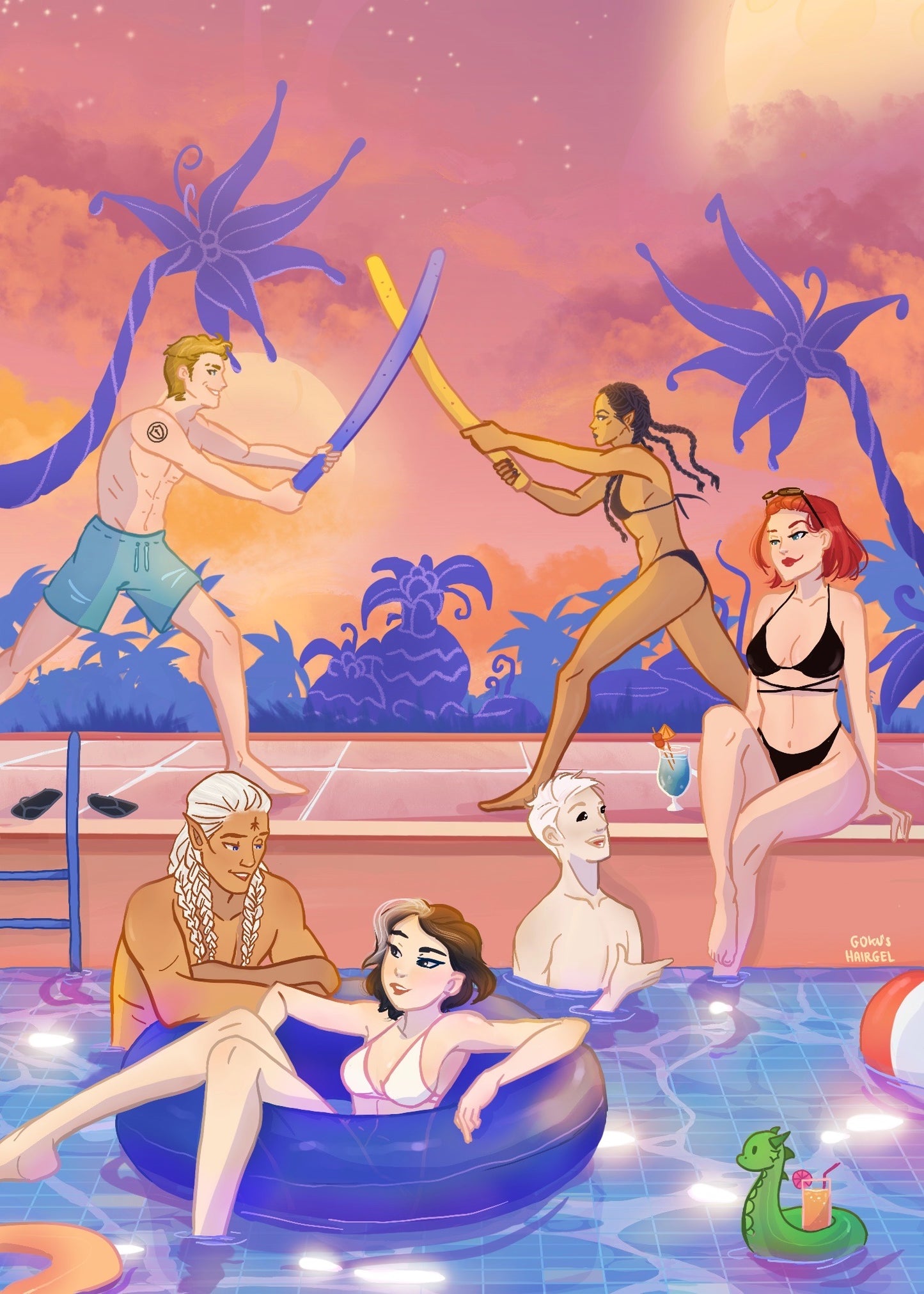 Aurora RisingSummer Vacation 5x7 Art Print