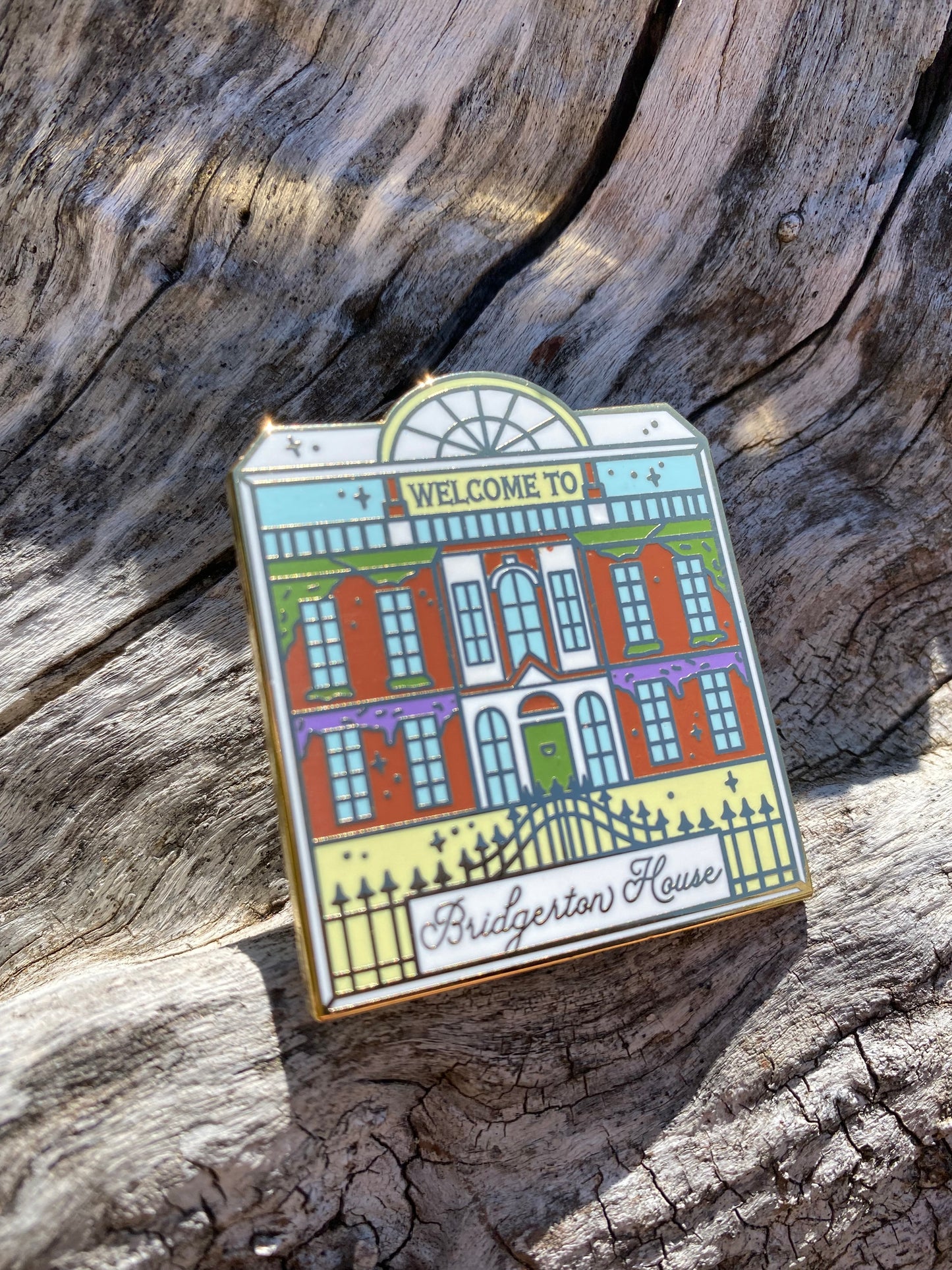 Discontinued Bee House Enchanted Destinations Enamel Pin