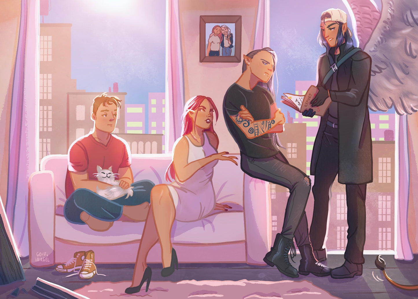 5x7 Art Print Bryce Quinlan's Apartment Sarah J Maas Bookish Merch SJM Merch