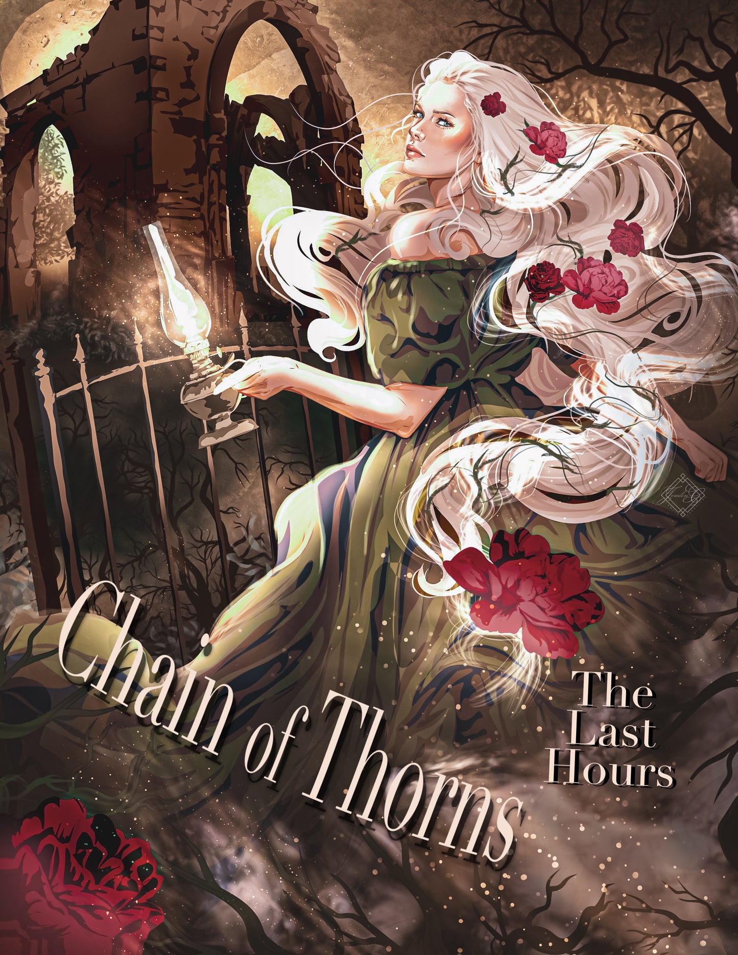 Chain of Thorns Booksleeve Shadowhunters Book Cover Reader Gift Book Lover Merch Grace Blackthorn Cassie Clare Fan Art Book Character