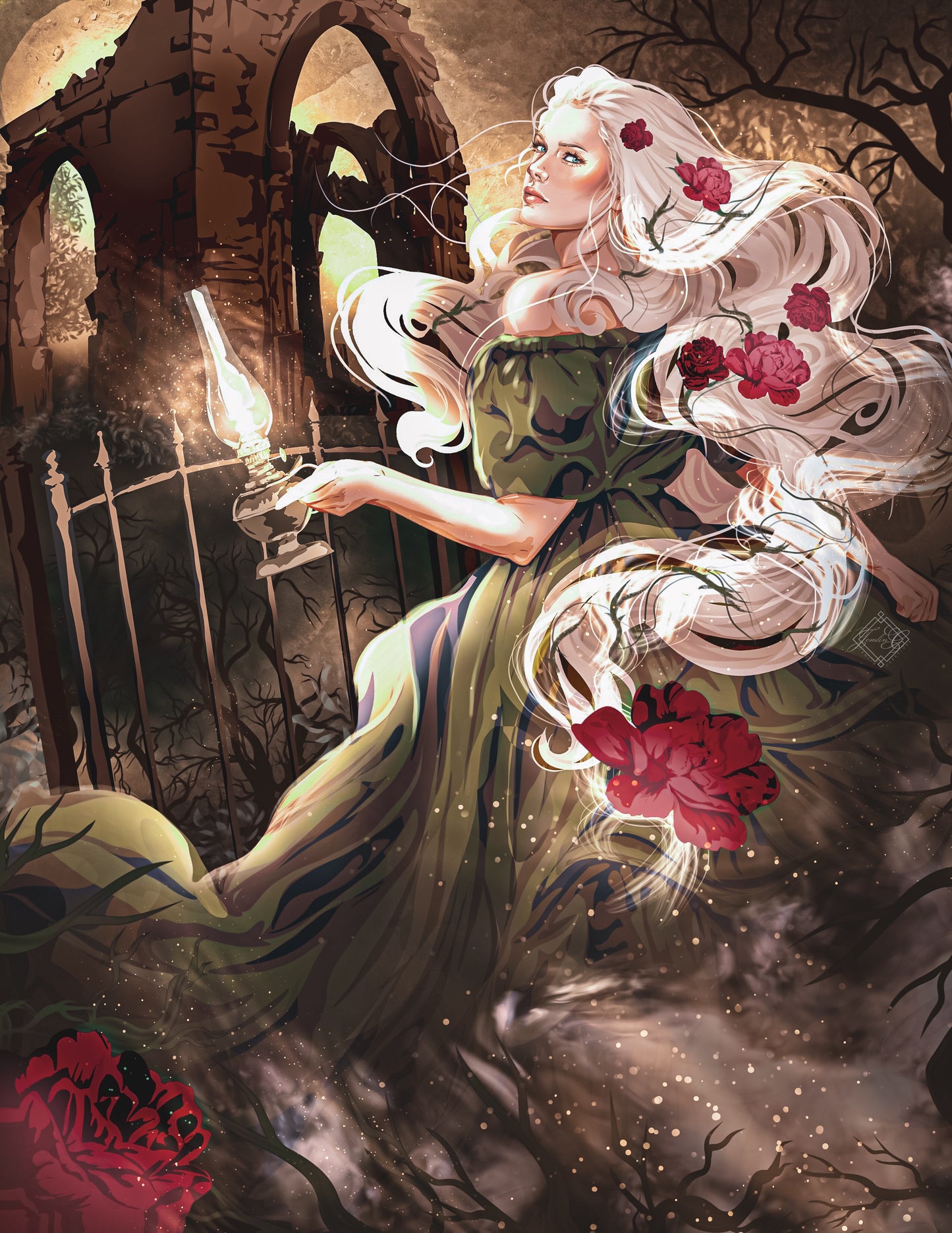 5x7 Chain of Thorns Art Print Shadowhunters Grace Blackthorn Character Art Bookish Merch Reader Gift Gift For Her Book Lover