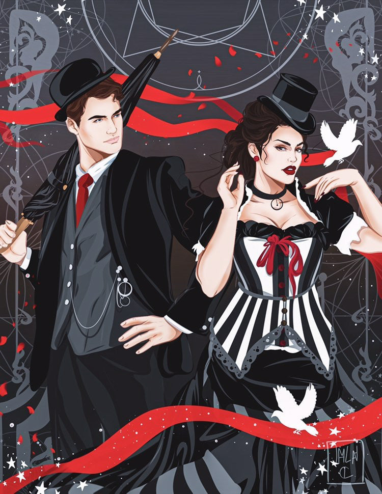 The Night Circus 5x7 Art Print Book Characters Bookish Couples Reader Gift Book Lover