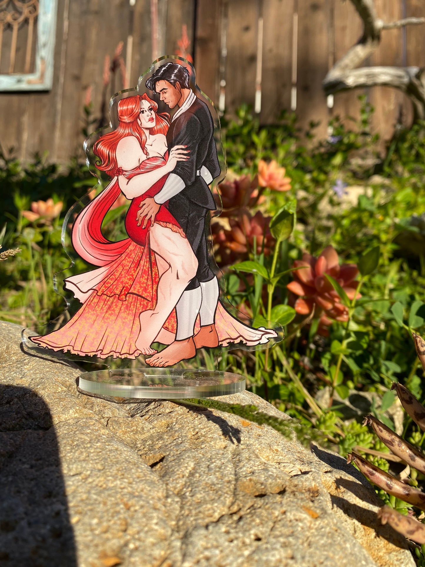 From Blood and Ash Poppy and Hawke Acrylic Standee 5 Inch Book Lover Gift For Reader Stabby