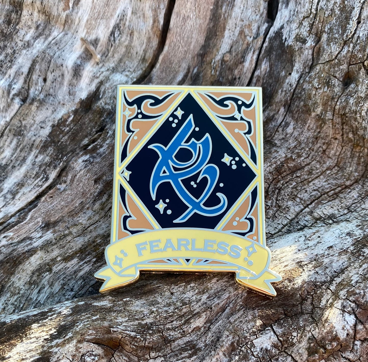 Fearless Rune Enamel Pin Shadowhunters Bookish Pins for Book Lovers Gifts for Readers