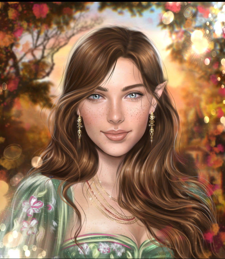 Feyre 5x7 Inch Art Print Bookish Characters Sarah J Maas Book Lover Fan Art Fae SJM Gift For Her Best Friend Gifts Fae Gift for Her