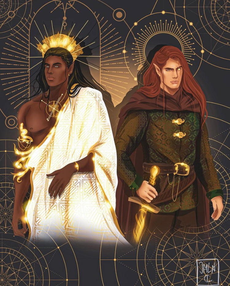 Helion and Lucien Booksleeve ACOTAR Sarah J Maas Bookish Merch