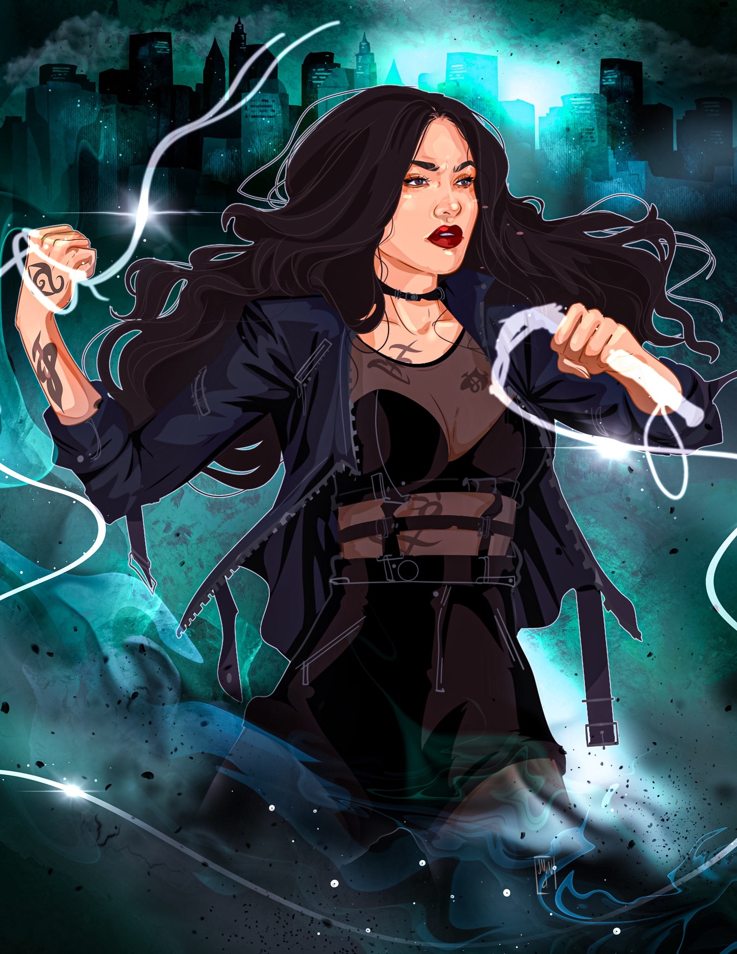 5x7 Isabelle Lightwood Art Print Shadowhunters Fan Art Book Character Fan Art Gift for Her Izzy Lightwood