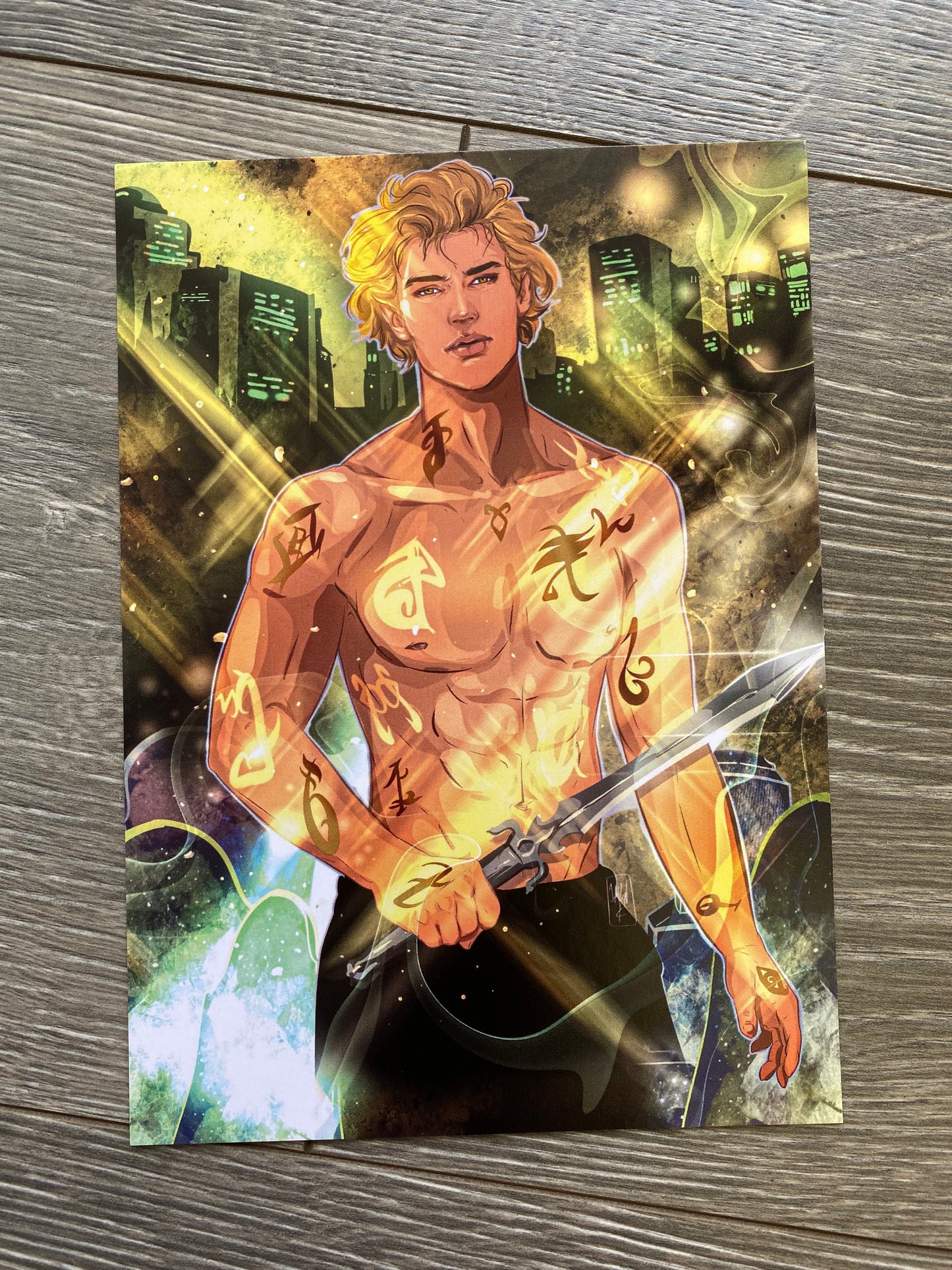 5x7 Jace Herondale Art Print Shadowhunters Book Boyfriend Character Art Bookish Merch