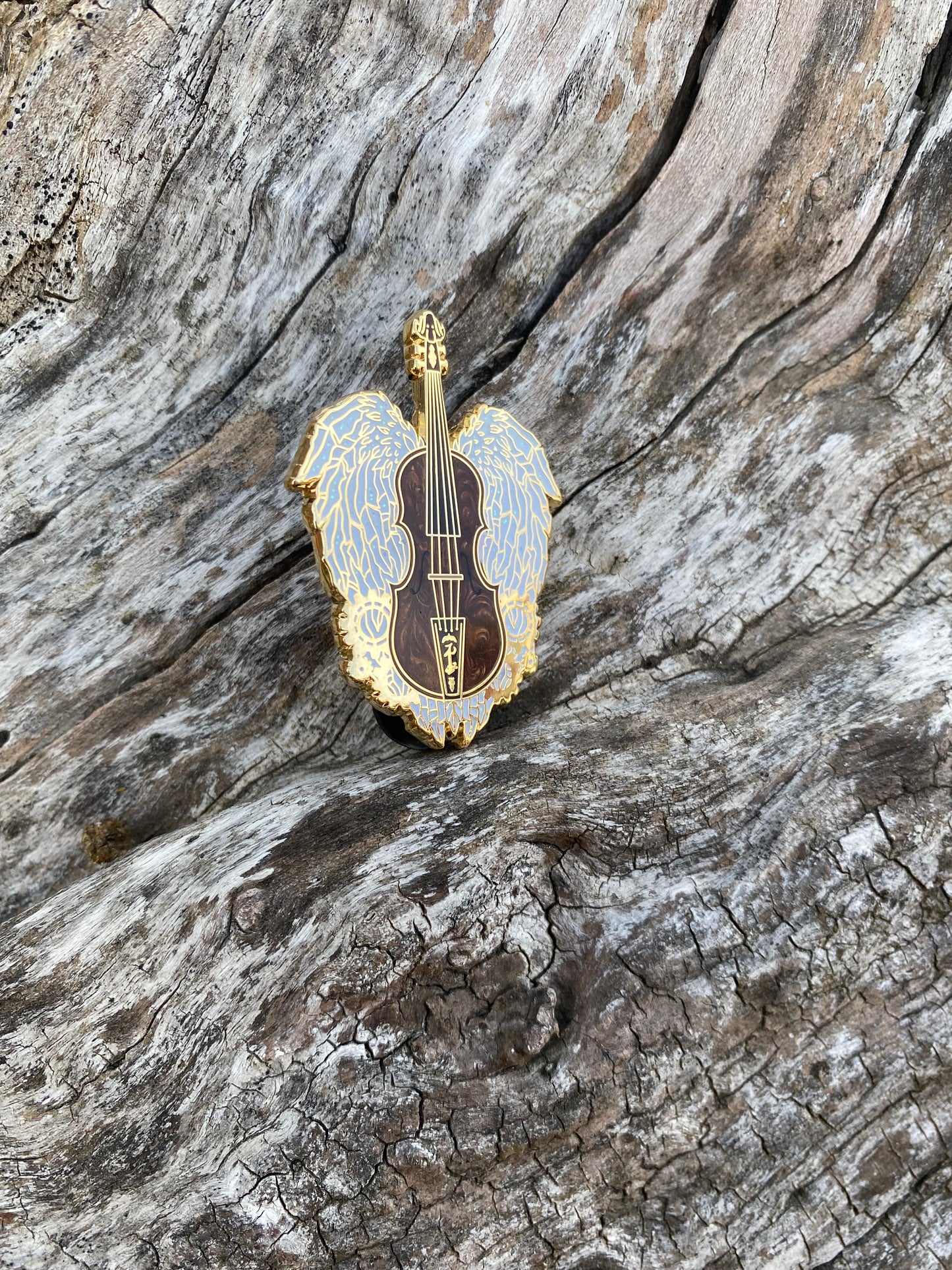 Jem's Violin Traditional Varient Tools of the Trade Enamel Pin