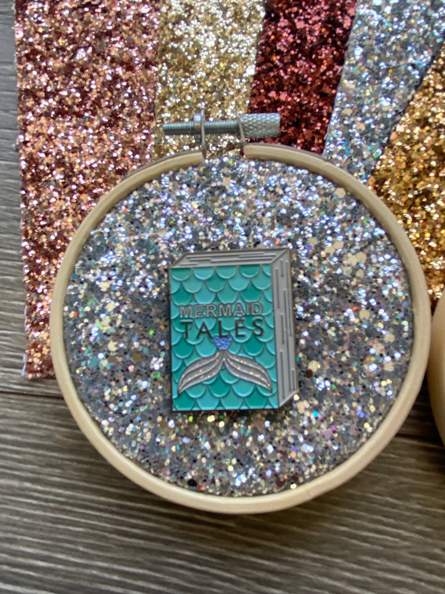 Mini Glitter Pin Hoop 3 Inch Individual Pin Display Enamel Pin Display Pin Collection Display