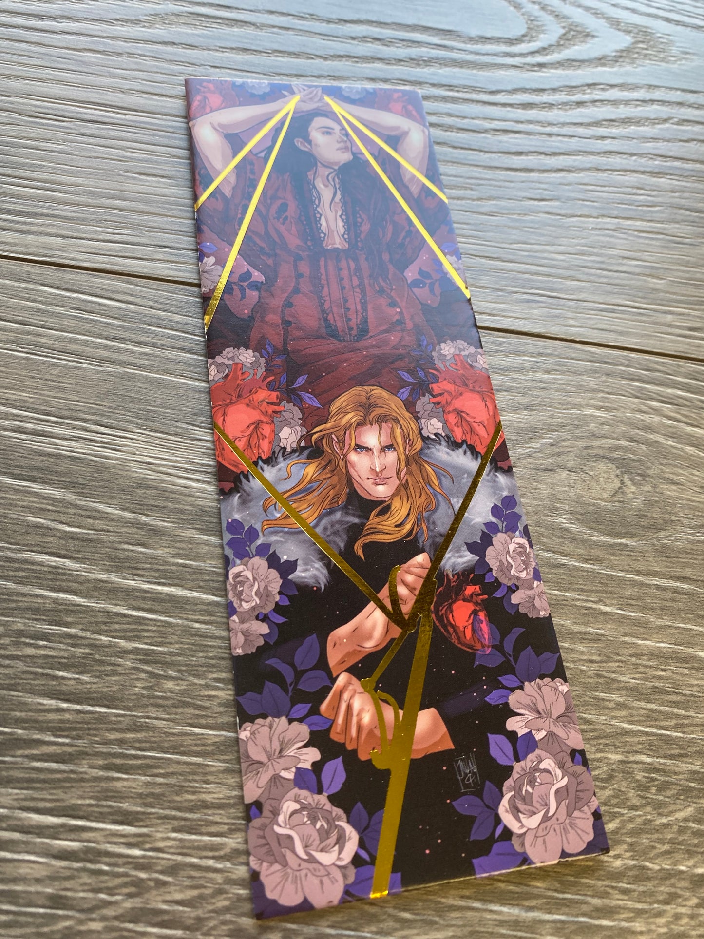 Nina and Matthias Shadow and Bone Foil Bookmark