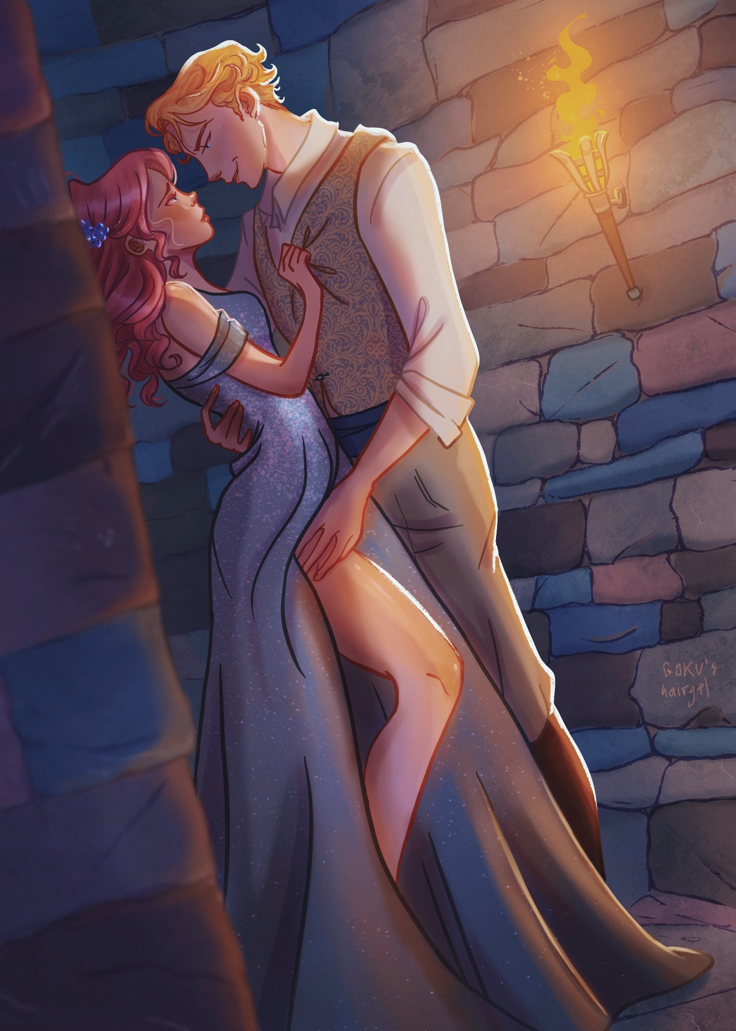 5x7 Art Print The Ballad of Never After OUABH Evangeline and Jacks Bookish Merch Reader Gift Gift For Her Book Couples Gift for Book Lover