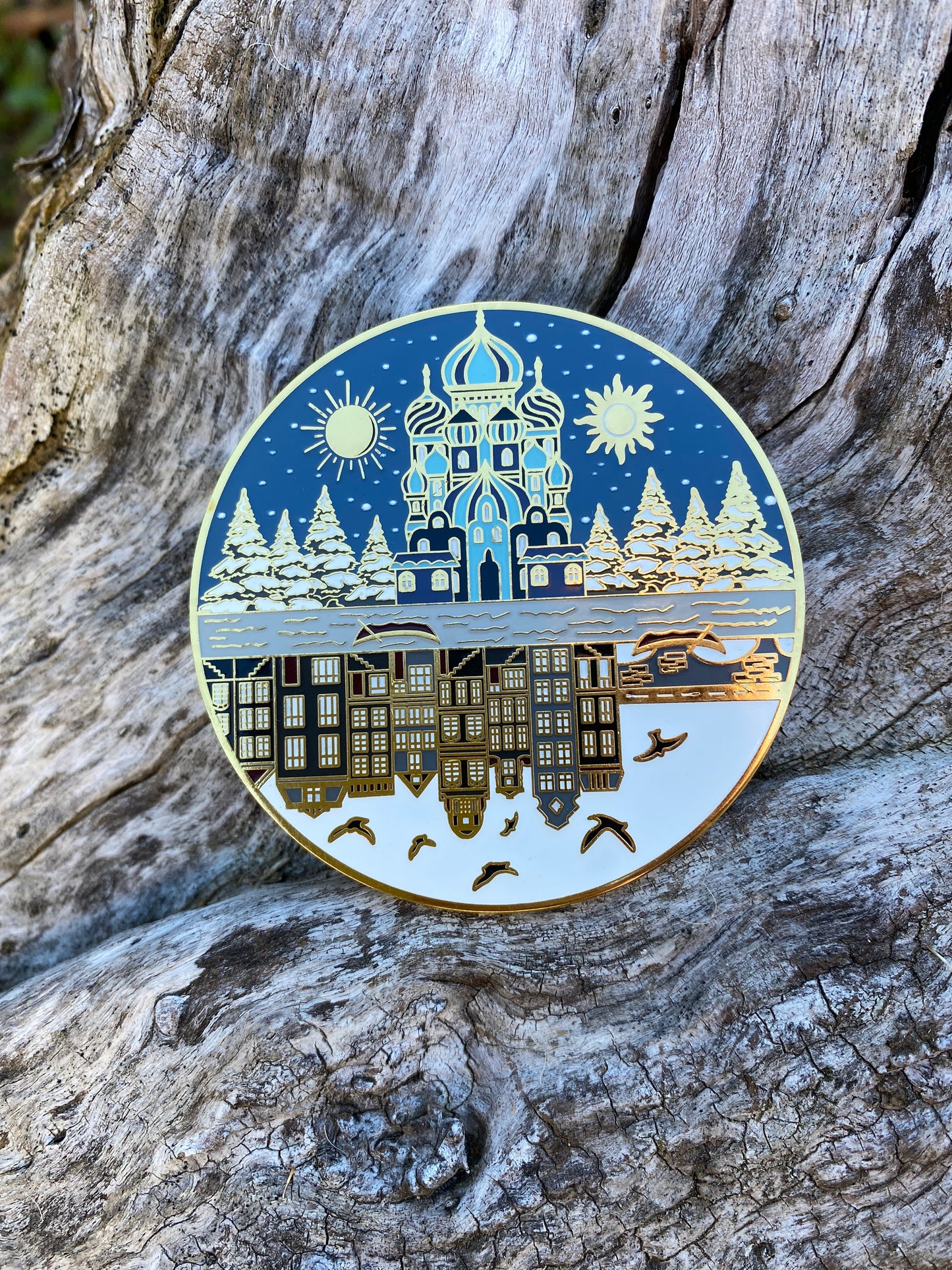 Ravka and Ketterdam Location Hard Enamel Pin SOC Bookish Destinations Reader Gifts For Her Gift For Him The Little Palace