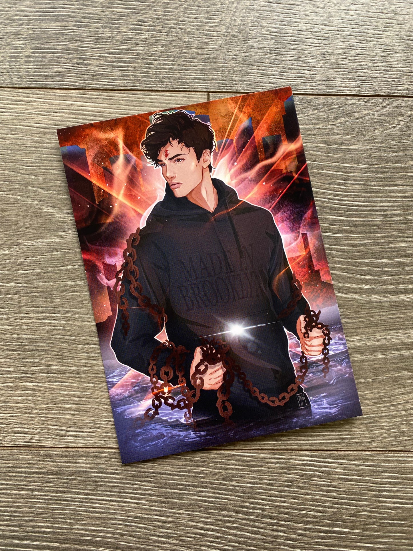 5x7 Simon Lewis Art Print Shadowhunters Vampire Book Boyfriend Bookish Merch Reader Gift