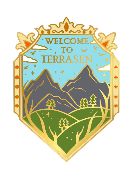 Welcome to Terrasen Enamel Pin Sarah J Maas Bookish Merch