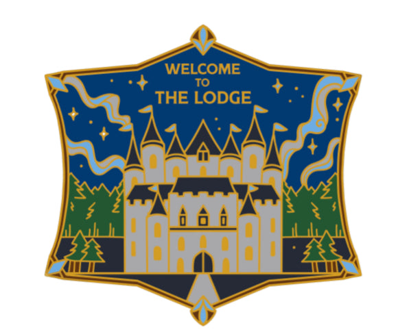 The Lodge Legendborn Hard Enamel Pin Bookish Location Reader Gift Gift for Her Best Friend Gift Bookish Location Hard Enamel Pin Book Lover