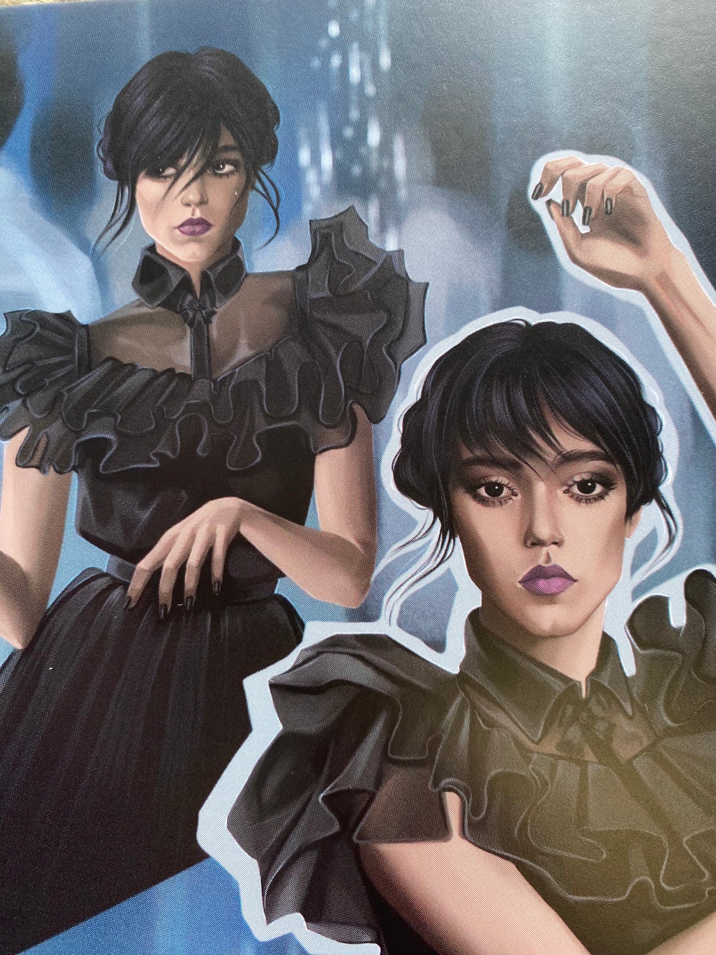 5x7 Gothic Dancing Queen Art Print Fan Art Character Goth Girl