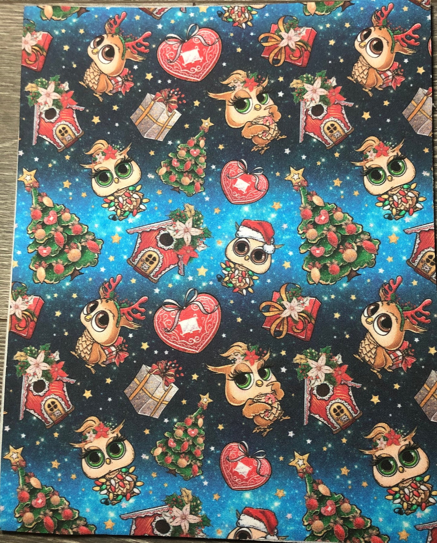 Christmas Owls Tangled in Lights