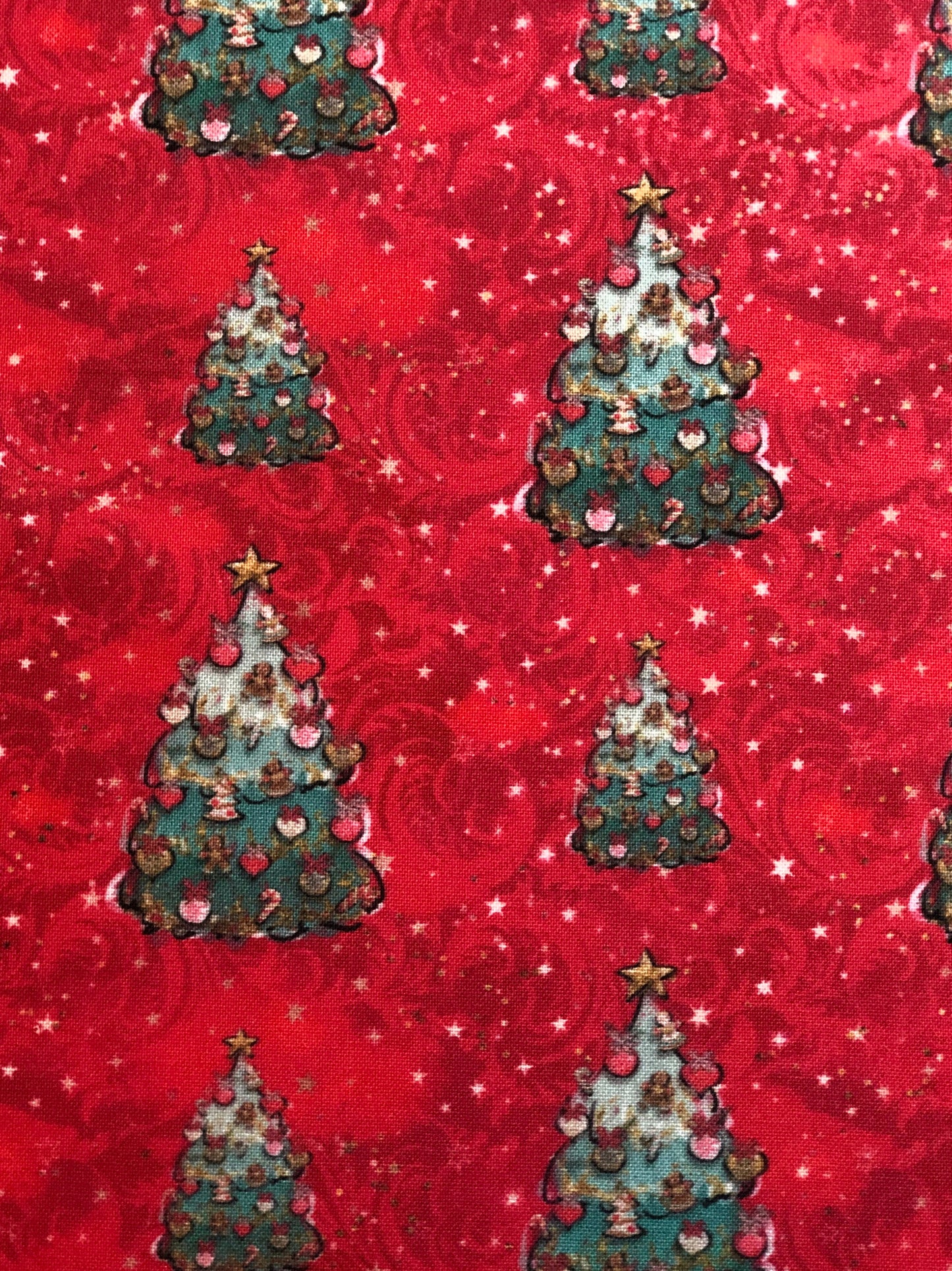 Red Traditional Christmas Trees Custom Booksleeve