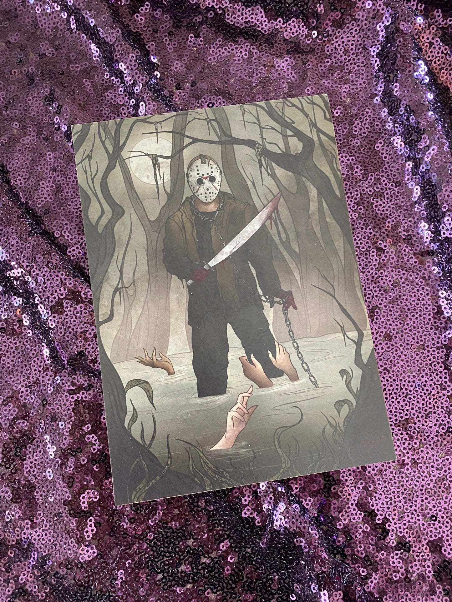 5x7 Art Print Jason Voorhees