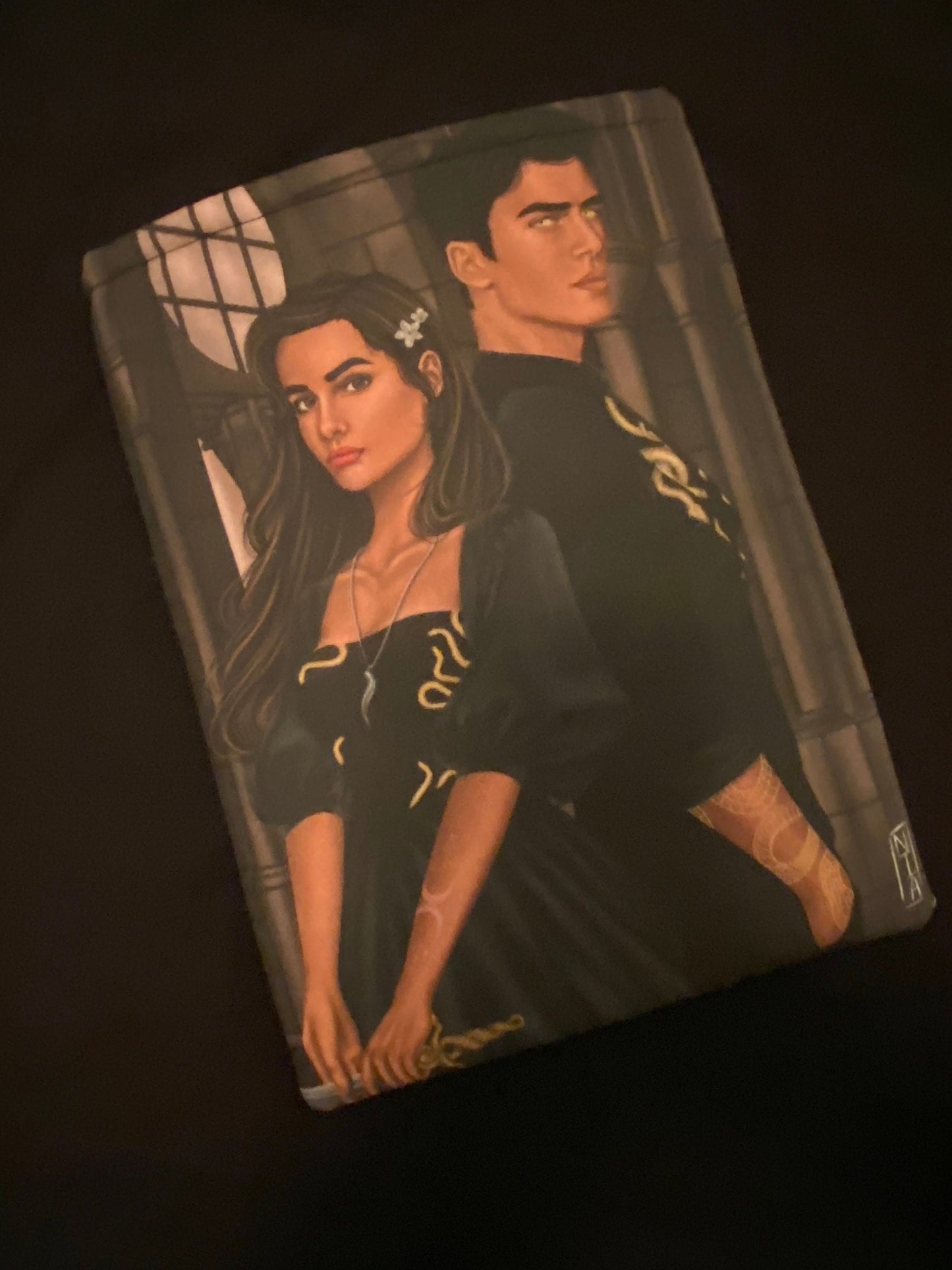 Medium Kingdom of the Wicked Emilia and Wrath Inspired Book Sleeve