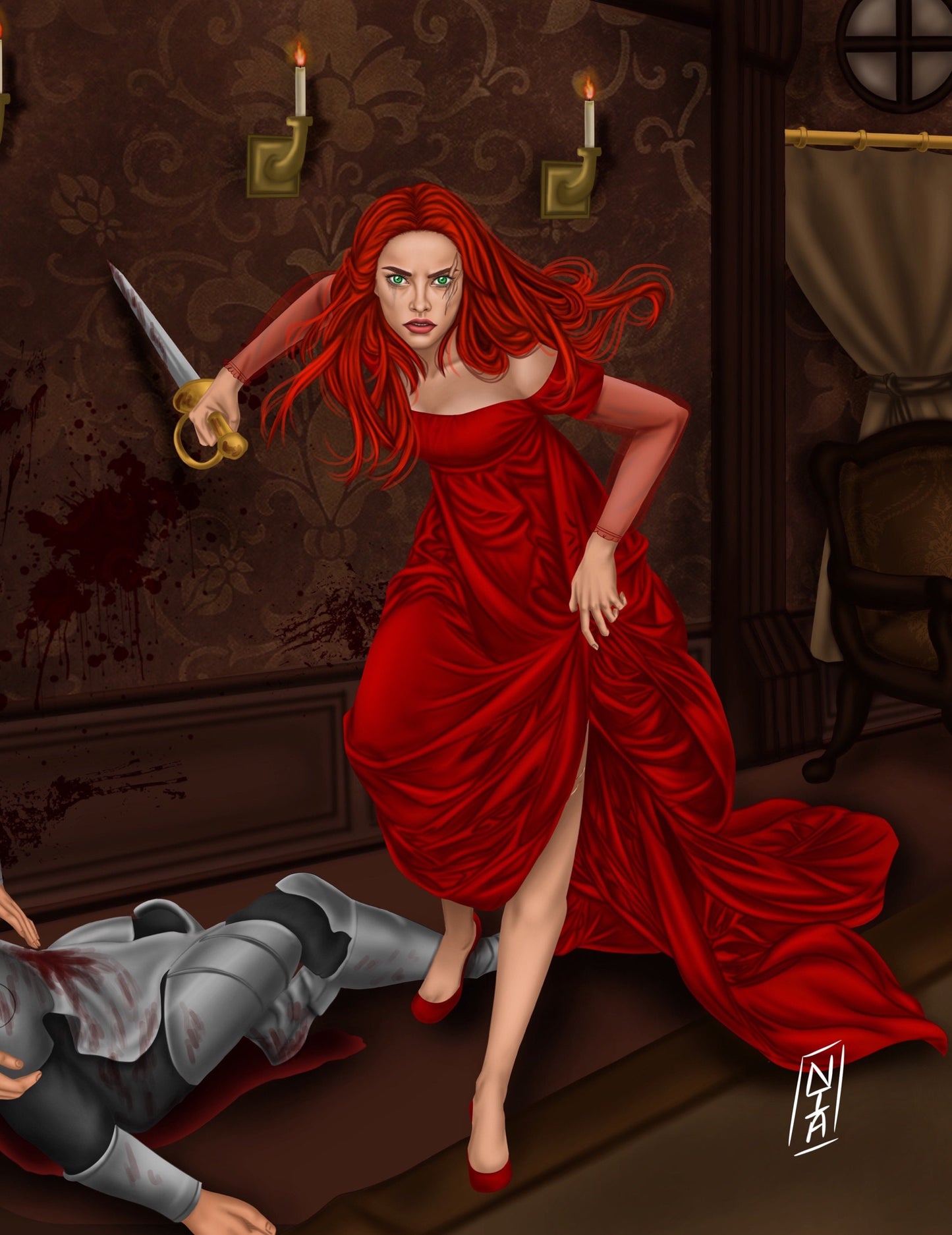 5x7 Art Print FBAA From Blood and Ash Poppy Stabby