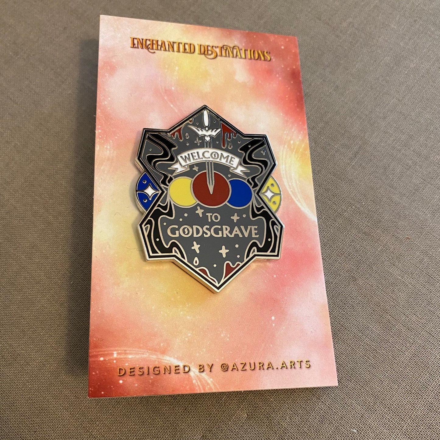 Welcome to Godsgrave Enamel Pin