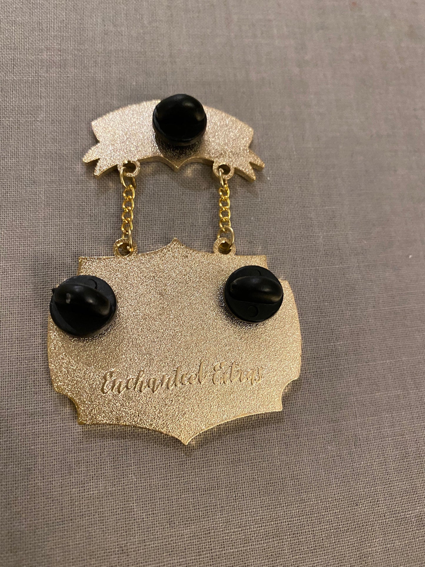 Welcome to Pan's Patisserie Enamel Pin Serpent and Dove