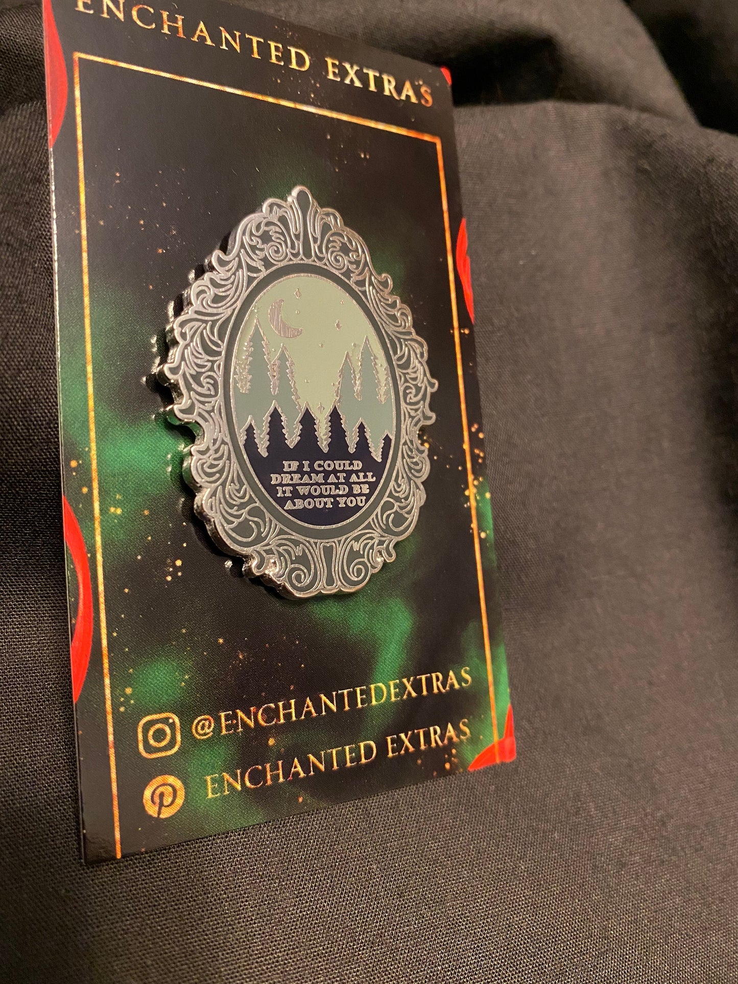 Twilight Quote Vampire Love Enamel Pin