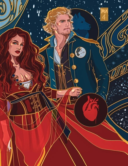 5x7 Art Print Nina and Matthias Waffle Lovers