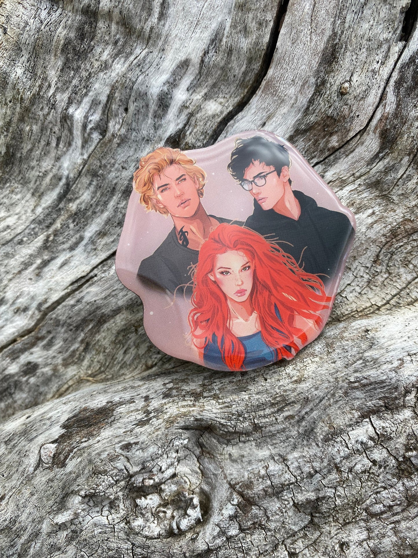 Shadowhunters Clary, Jace & Simon Trio Offset Printing Epoxy Pin