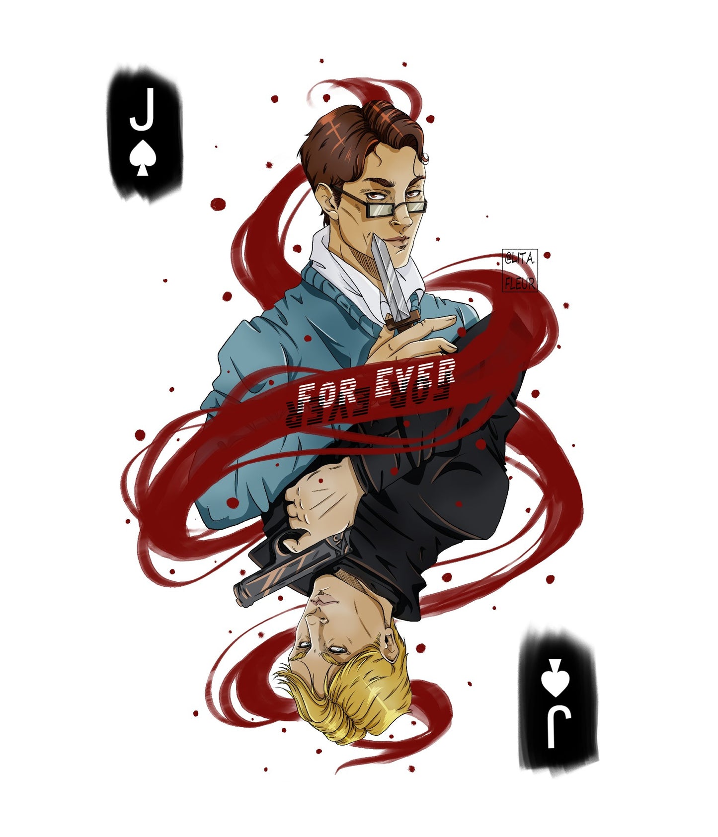 Vicious Eli and Victor 5x7 Art Print