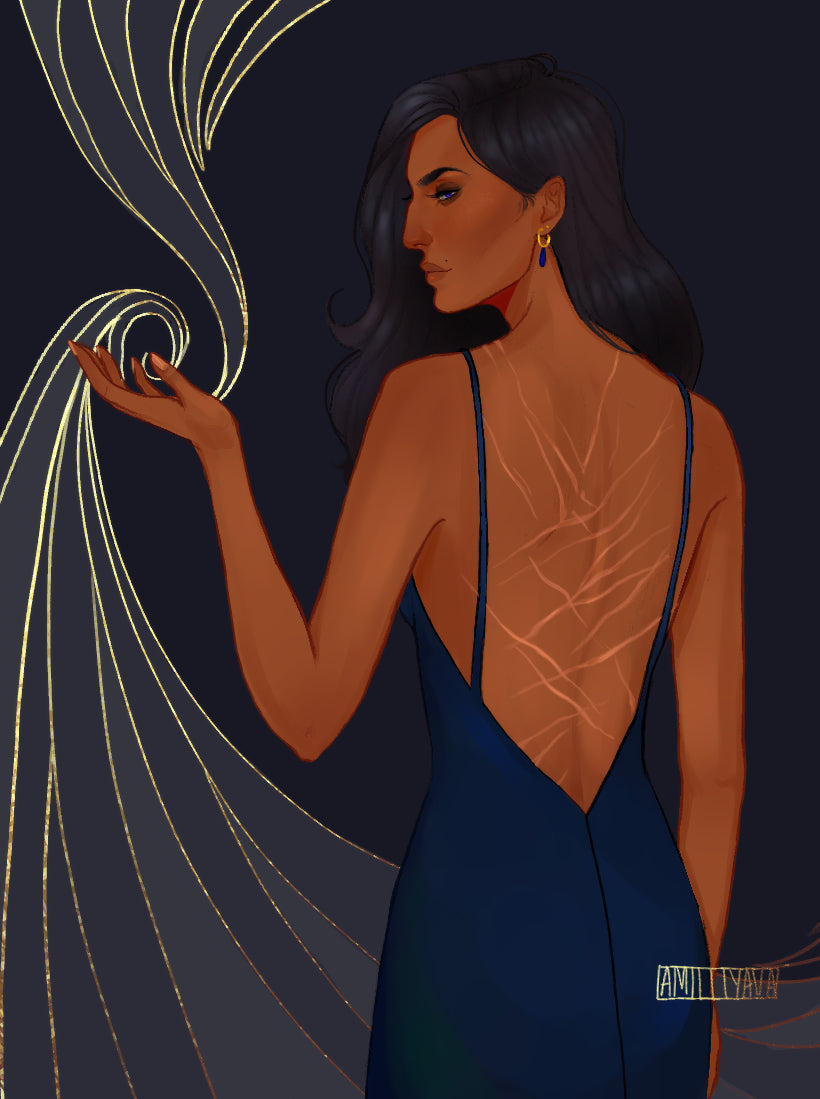 Zoya Six of Crows Shadow and Bone 5x7" Art Print