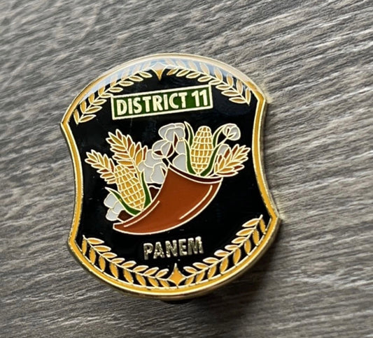 District 11 Dystopian Enamel Pin