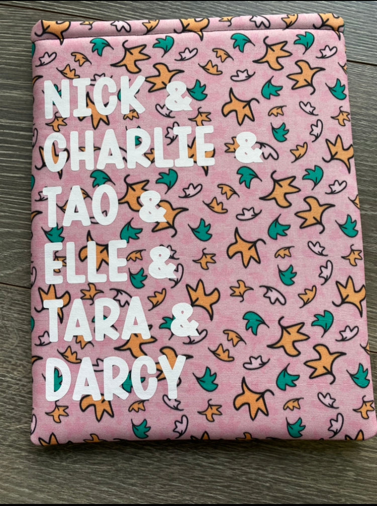 Heartstopper Customizable Book Sleeve Bookish Couples Reader Gifts For Them LGBTQ Reads Osemanverse Nick and Charlie Book Boyfriends Love
